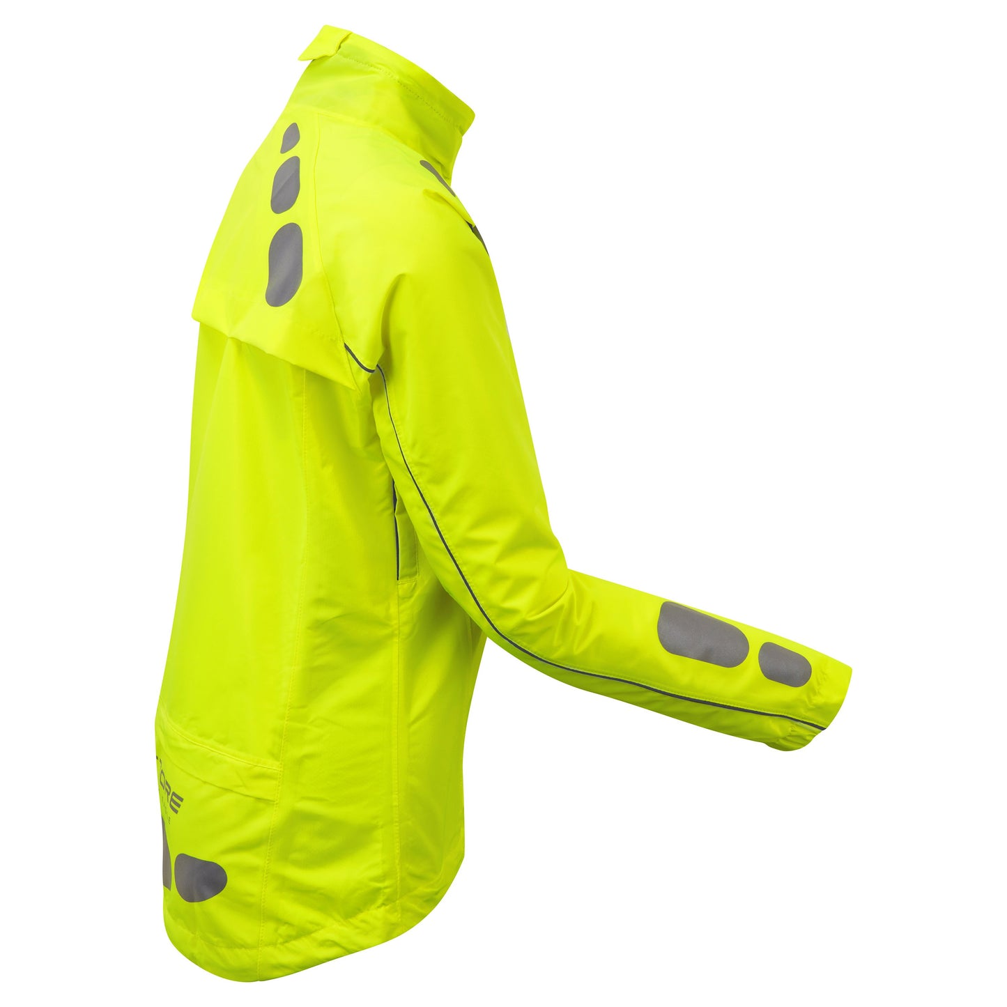 Ettore Night Eagle Ladies Waterproof Breathable High Visibility Yellow Cycling Jacket
