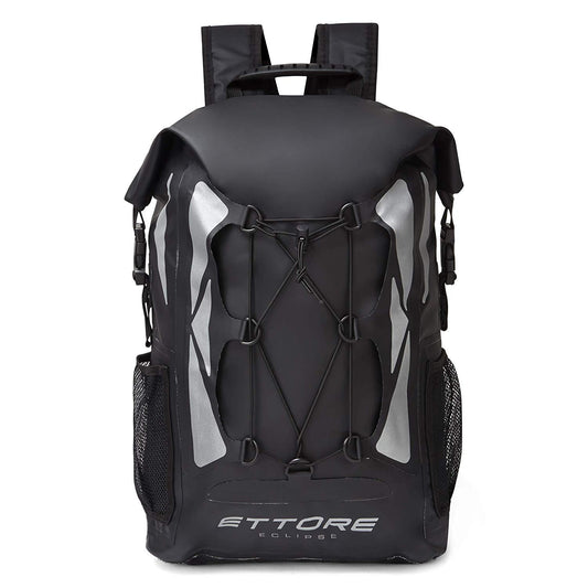Ettore Fahrradrucksack 100% wasserdichter Rucksack – Schwarz - Eclipse